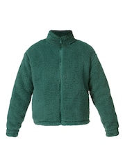 Sweaty Betty Green Black Canyon Fleece Zip-Up Sweatshirt - Image 7 of 7