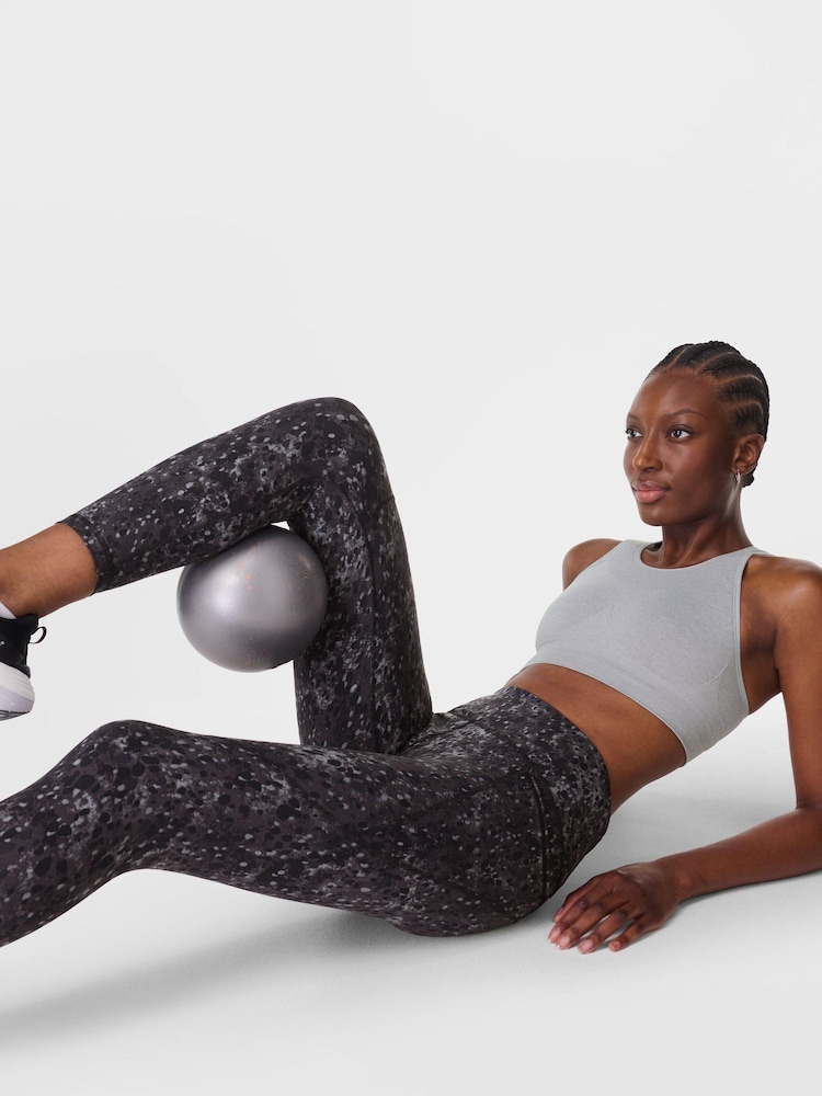 Sweaty Betty Black Dark 7/8 Length Power Workout Leggings - Image 1 of 1