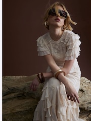 River Island Ruffle Embellished Maxi Dress - Image 1 of 4