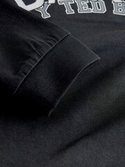Baker by Ted Baker Black V-Neck Graphic T-Shirt - Image 5 of 5
