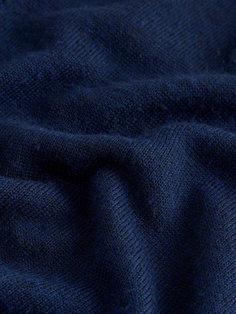 Baker by Ted Baker Knitted Navy Polo Shirt - Image 12 of 12