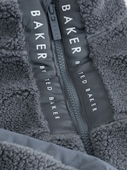Baker by Ted Baker Grey Borg Zip Through Fleece - صورة 12 من 15