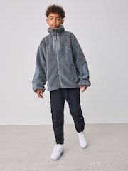 Baker by Ted Baker Grey Borg Zip Through Fleece - صورة 3 من 15