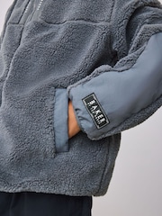 Baker by Ted Baker Grey Borg Zip Through Fleece - صورة 7 من 15