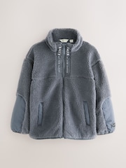 Baker by Ted Baker Grey Borg Zip Through Fleece - صورة 8 من 15