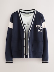 Baker by Ted Baker Blue Knitted Cardigan and T-Shirt Set - Image 1 of 7