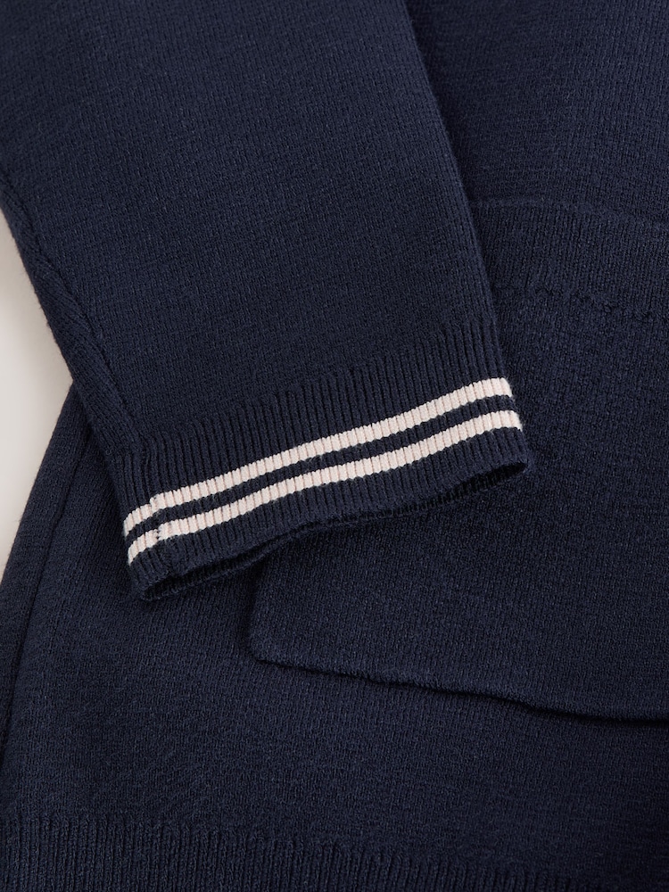 Baker by Ted Baker Blue Knitted Cardigan and T-Shirt Set - Image 7 of 7