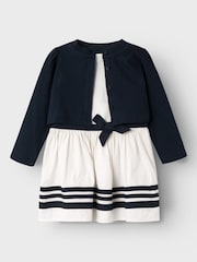 Name It White Cardigan And Occasion Dress Set - Image 1 of 3