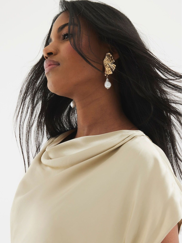 Buy River Island Gold Cowl Neck Maxi Dress from Next USA