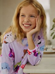 Lilac Purple Squishmallows Cosy Fleece Pyjamas (5-14yrs) - Image 3 of 10