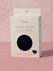 Boux Avenue Medium Flow Black Period Pants 2 Pack knickers - Image 4 of 5