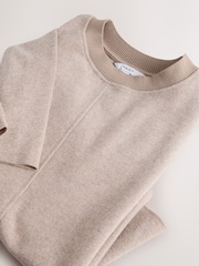Neutral Marl Cosy Soft Touch Rib Crew Neck Jumper - Image 3 of 3