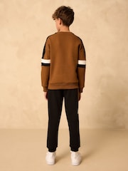 Rjava - Colourblock Crew Set (3-16yrs) - Slika 2 iz 8