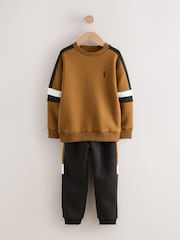 Rjava - Colourblock Crew Set (3-16yrs) - Slika 5 iz 8