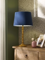 Navy Blue Plain Lamp Shade - Image 2 of 5