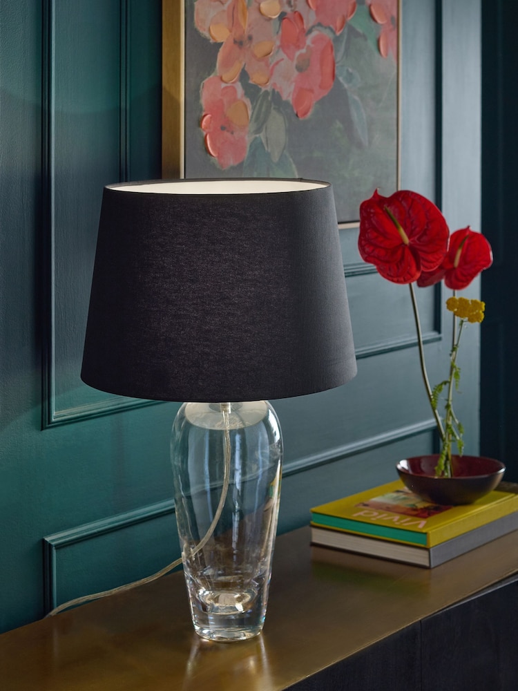 Charcoal Grey Plain Lamp Shade - Image 2 of 5