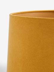 Ochre Yellow Velvet Lamp Shade - Image 5 of 5