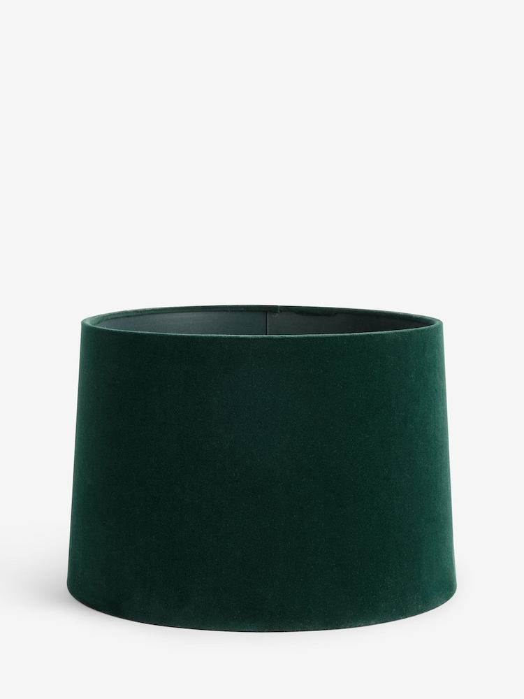 Green Velvet Lamp Shade - Image 1 of 5