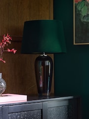 Green Velvet Lamp Shade - Image 2 of 5