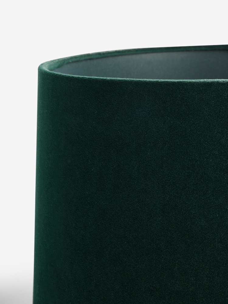 Green Velvet Lamp Shade - Image 5 of 5