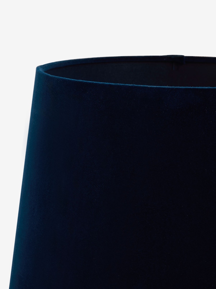 Navy Blue Velvet Lamp Shade - Image 8 of 8