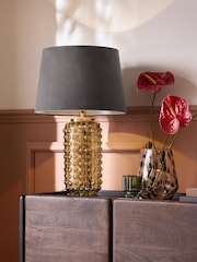 Charcoal Grey Velvet Lamp Shade - Image 2 of 5