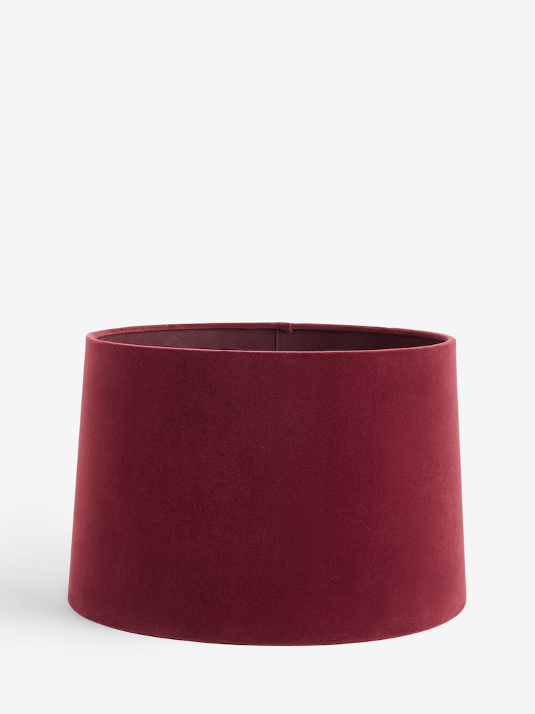 Cranberry Red Velvet Lamp Shade - Image 1 of 5