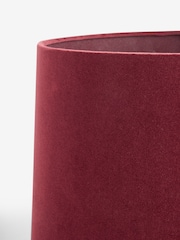 Cranberry Red Velvet Lamp Shade - Image 5 of 5
