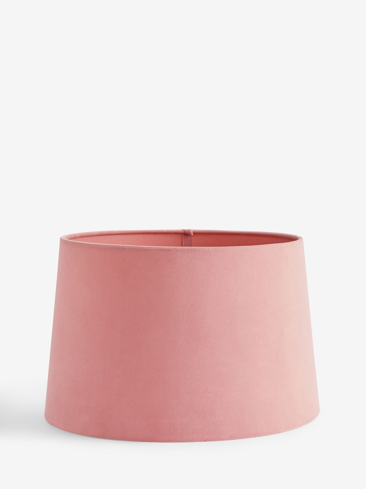 Pink Velvet Lamp Shade - Image 1 of 5