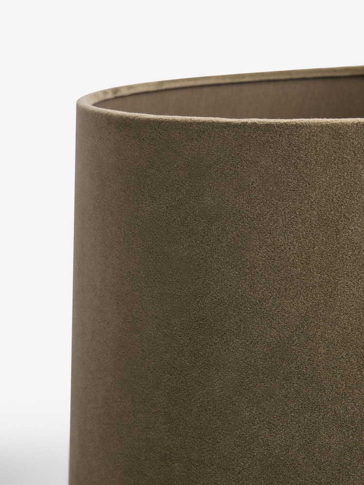 Moss Green Velvet Lamp Shade - Image 5 of 5