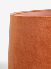 Orange Velvet Lamp Shade - Image 6 of 6