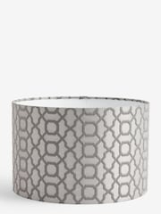 Silver Geo Velvet Lamp Shade - Image 6 of 7