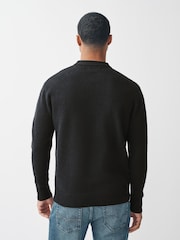 Negro - Regular Fit Guinness Christmas Crew Jumper with Wool - Imagen 3 de 8