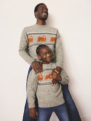 Green Hamish The Highland Cow Matching Family Jumper - Image 8 of 9