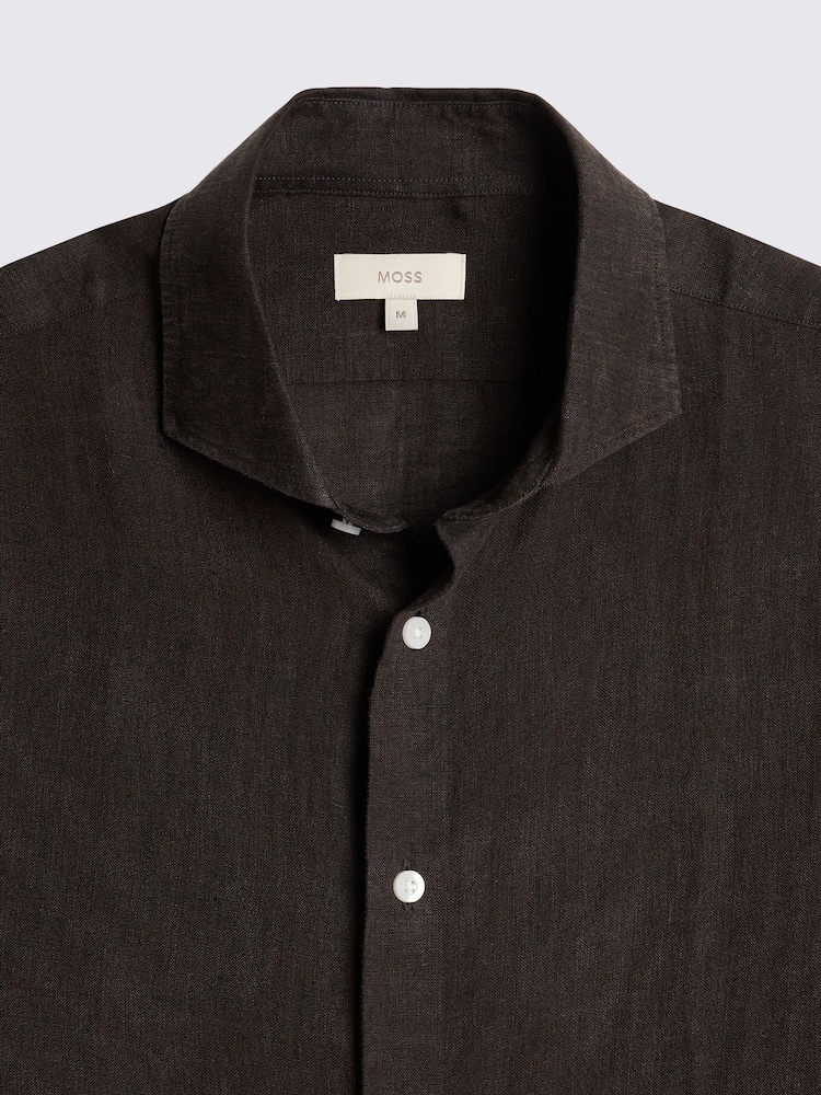 Tailored Fit 100% Linen Shirt - Image 5 of 5 Tailored Fit 100% Linen Shirt - Image 5 of 5