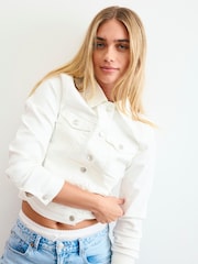 Белый - VERO MODA Slim Fit Denim Jacket - Image 1 of 6