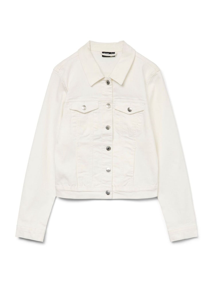 Белый - VERO MODA Slim Fit Denim Jacket - Image 6 of 6