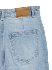 VERO MODA Blue High Waisted Denim Midi Skirt - Image 7 of 7