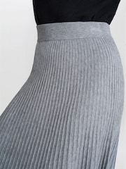 Gina Bacconi Grey Filomena Knit Skirt - Image 4 of 5