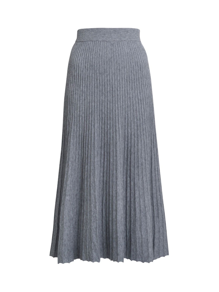 Gina Bacconi Grey Filomena Knit Skirt - Image 5 of 5