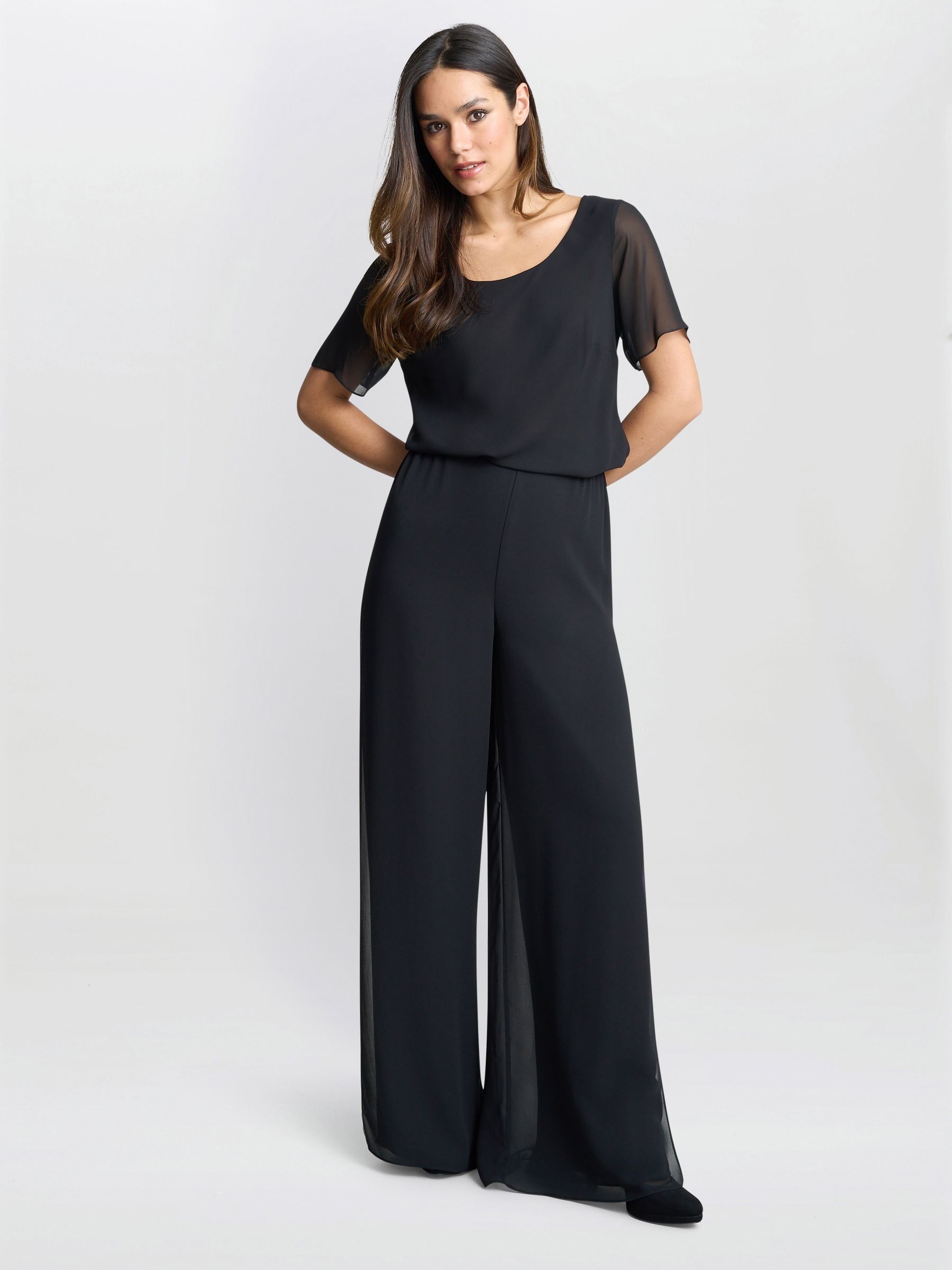 Buy Chiffon layered trouser with slits from the Next UK