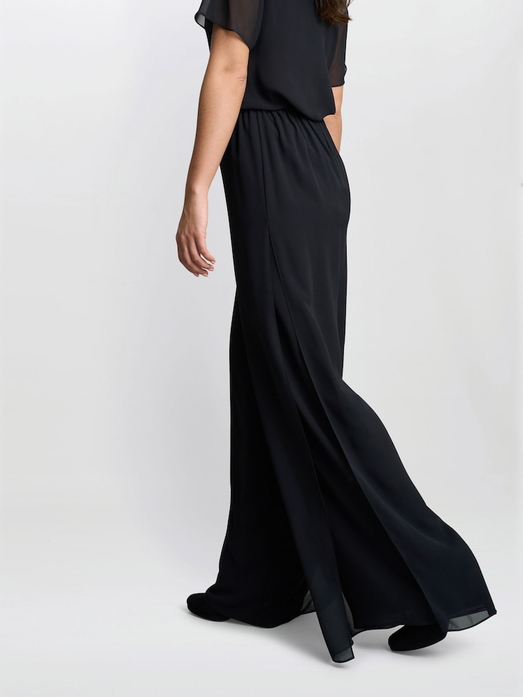 Chiffon layered trouser with slits - Image 4 of 4