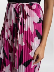 Gina Bacconi Pink Dolores Jumpsuit With Printed Pleated Trousers - Imagen 5 de 6
