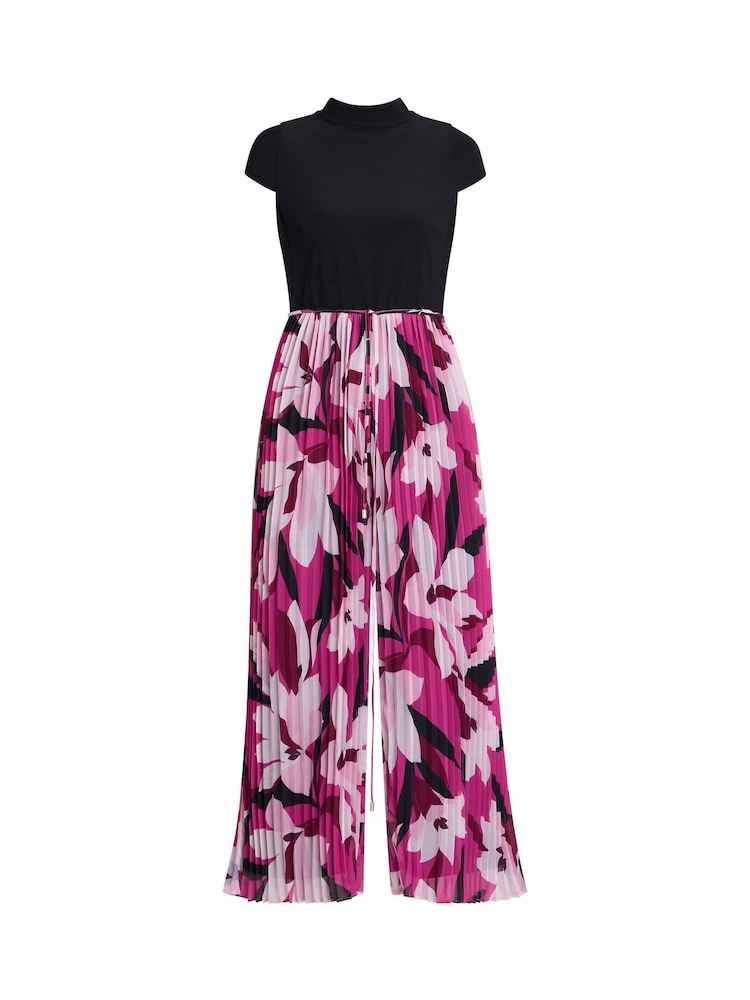 Mono largo en rosa con pantalones plisados con estampado Dolores de Gina Bacconi - Imagen 6 de 6 Mono largo en rosa con pantalones plisados con estampado Dolores de Gina Bacconi - Imagen 6 de 6