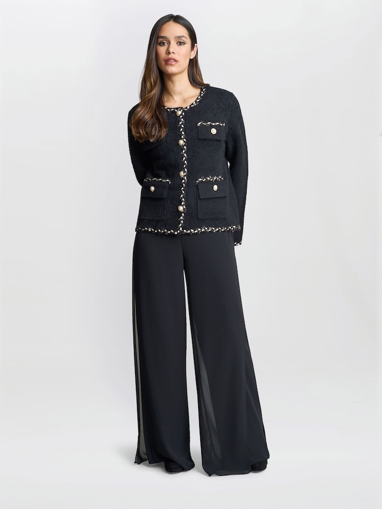 Gina Bacconi Christy Pearl Button Jacket - Image 1 of 5