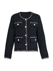 Gina Bacconi Christy Pearl Button Jacket - Image 5 of 5