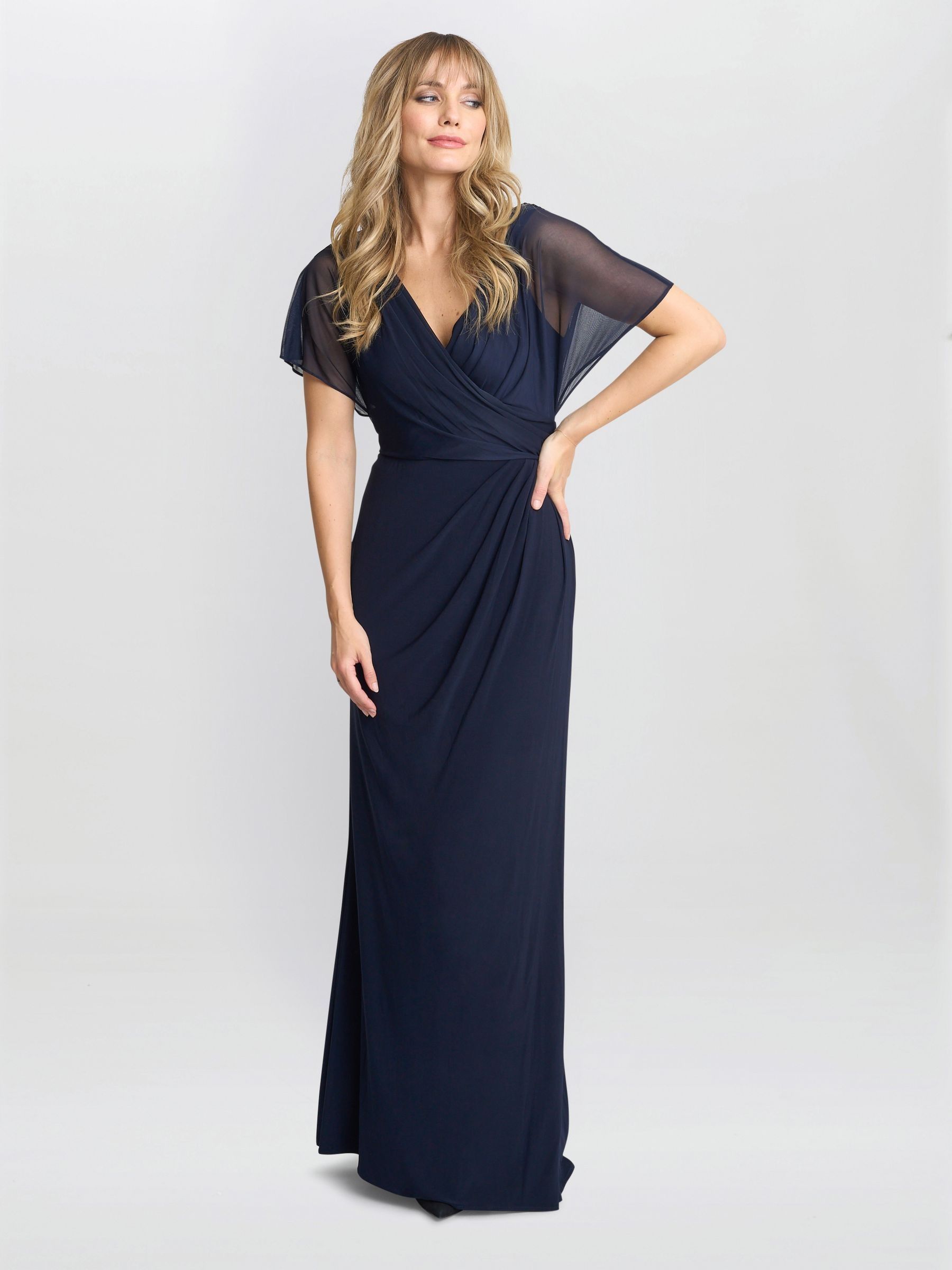 【海外限定】GinaBacconi ドレス☆Blue Elliot Jersey Maxi Dres Buy Gina Bacconi Blue Elliot Jersey Maxi Dress from Next USA
