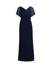 Gina Bacconi Blue Elliot Jersey Maxi Dress - Image 5 of 5