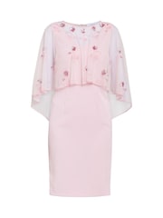 Gina Bacconi Small Pink Vera Beaded Cape With Delicate Flowers - Image 5 of 5