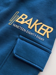 Baker by Ted Baker Oversized Blue Graphic Hoodie and Joggers Set - Image 6 of 7